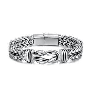 To My Son - Stainless Steel Bracelet - Engraving Love You Forever - luxoz