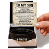 To My Son - Trendy Engraved Bracelet - Love You Forever - luxoz