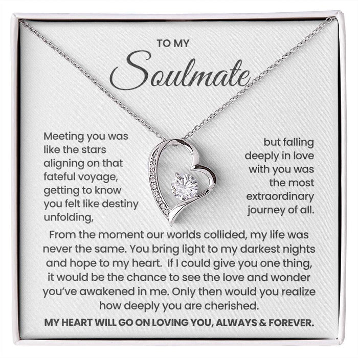 To My Soulmate- Forever Love Necklace-I Love You