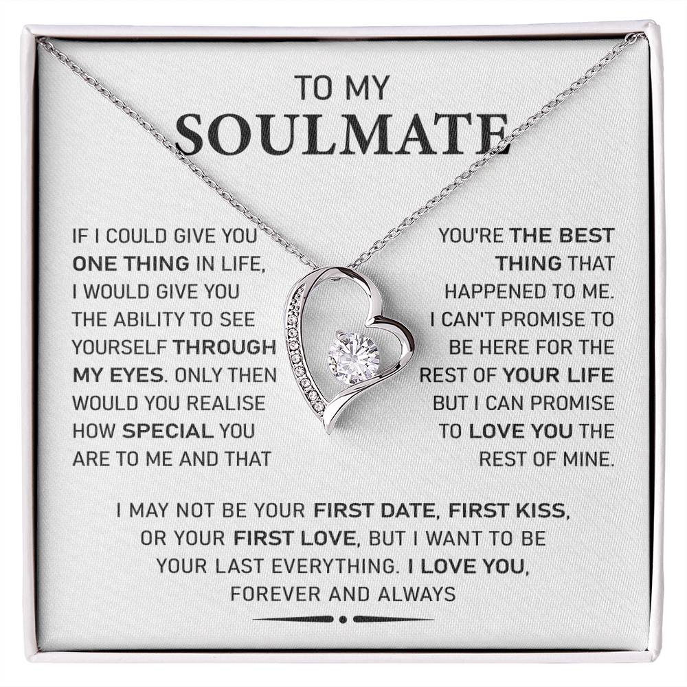 To My Soulmate - Forever Love Necklace - I May Not - luxoz