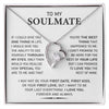 To My Soulmate - Forever Love Necklace - I May Not - luxoz