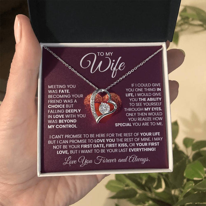 To My Soulmate - I Want To Be Your Last Everything - Forever Love Necklace