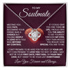 To My Soulmate - I Want to Be Your Last Everything - Loveknot Necklace - luxoz