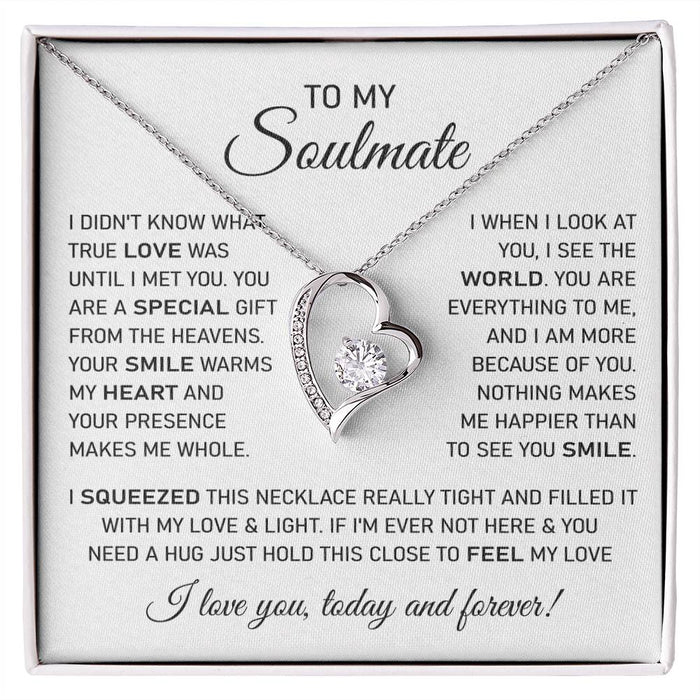 To My Soulmate-IForever Love Necklace-I Love You