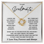 To My Soulmate - Loveknot Necklace - When I Get To The End Of My Life - luxoz