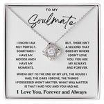 To My Soulmate - Loveknot Necklace - When I Get To The End Of My Life - luxoz