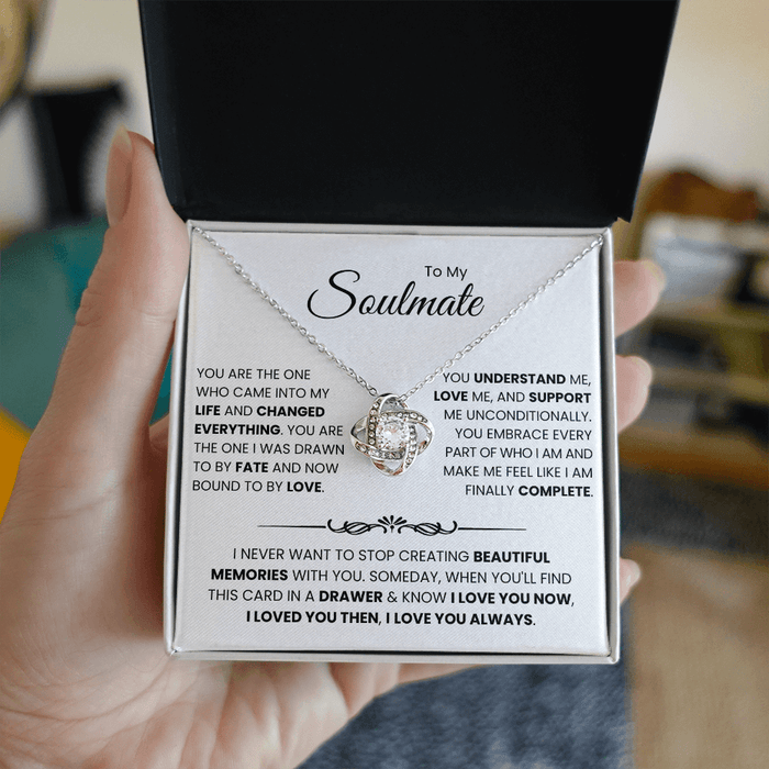 To My Soulmate Necklace - I Never Want To Stop Creating Memories With You