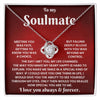 To My Soulmate - The Day I Met You, My Life Changed - Forever Love Necklace - luxoz