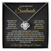 To My Soulmate - The Day I Met You, My Life Changed - Love Knot Necklace - luxoz