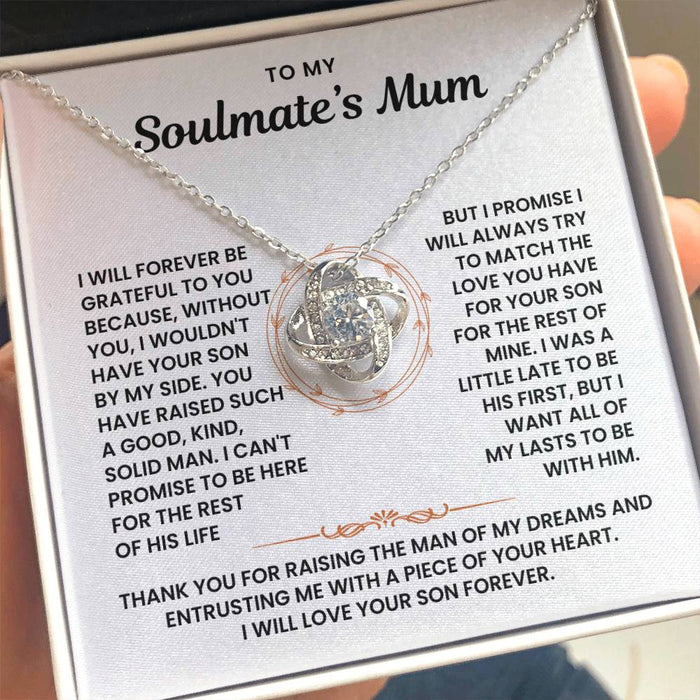 To My Soulmate's Mum - Thank You For Raising The Man of My Dreams - Necklace