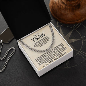 To My Viking - Cuban Link Chain - Love Your Shieldmaiden - luxoz