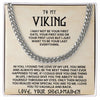 To My Viking - Cuban Link Chain - Love Your Shieldmaiden - luxoz