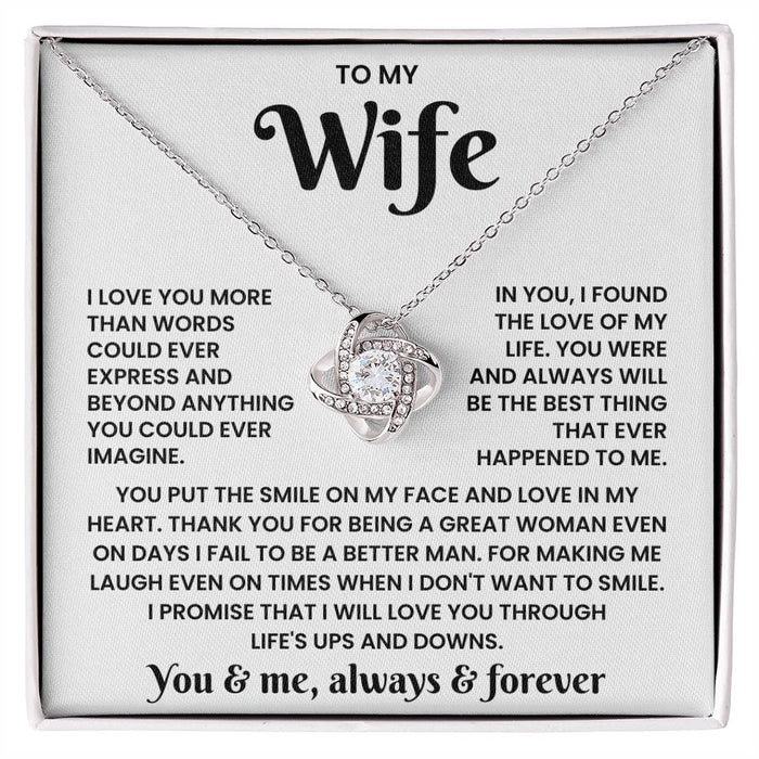 To My Wife-Forever Necklace- I Love You