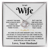 To My Wife - Loveknot Necklace - As Long As Life - luxoz