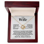 To My Wife - Loveknot Necklace - I Choose You To Walk This Journey - luxoz