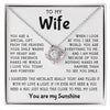 To My Wife - Loveknot Necklace - You Are A Special Gift - luxoz