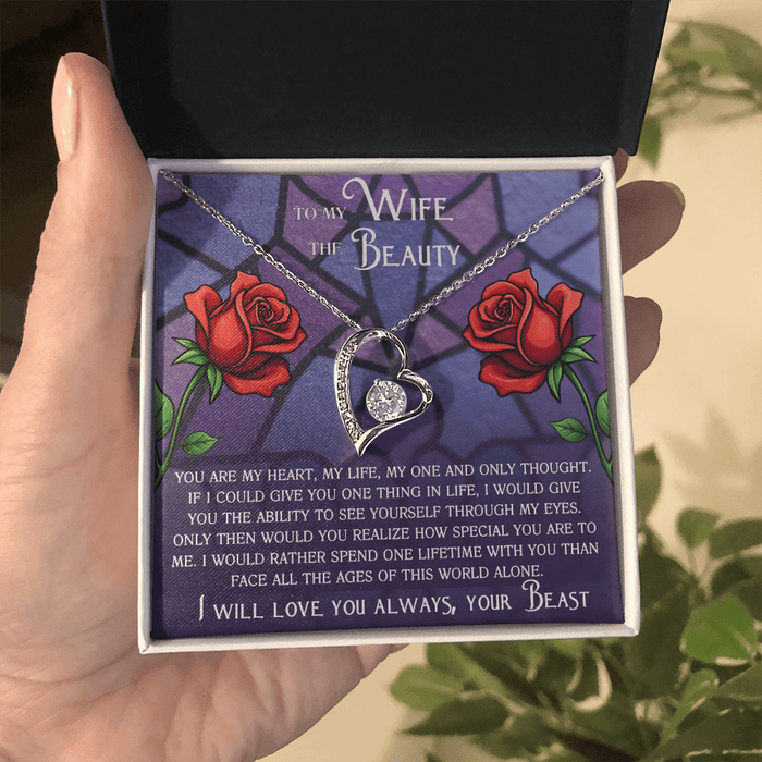 To My Wife The Beauty Necklace - Valentines Gift for Wife