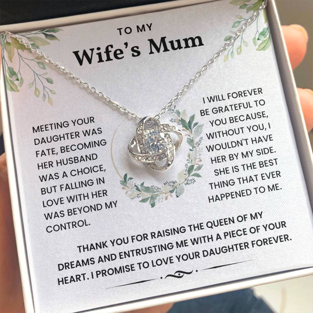 To My Wife's Mum - Thank You For Raising The Queen of My Dreams - Necklace - luxoz