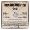 To My Wonderful Granddaughter - Loveknot Necklace - I Can't Promise - luxoz