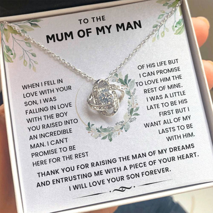 To The Mum of My Man - Thank You For Raising The Man of My Dreams - Necklace