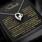 Luxoz To My Soulmate Heart Necklace Gift Set Lux221