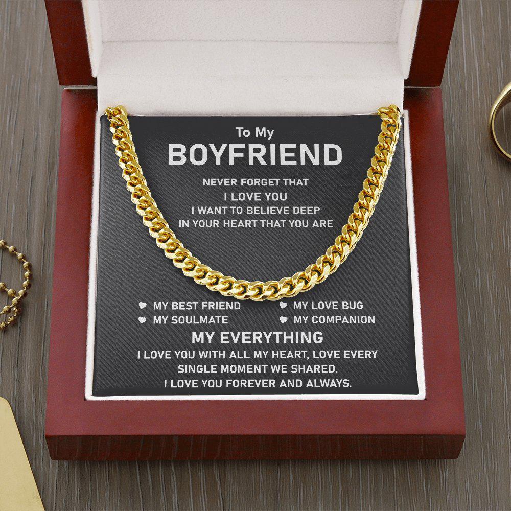 necklace gift message for boyfriend