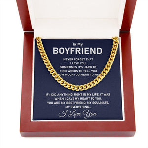 to my boyfriend necklace