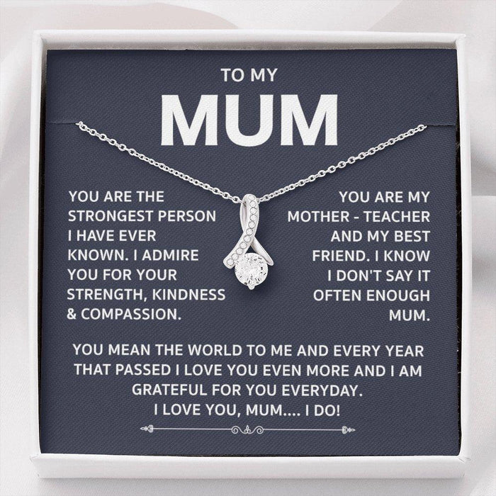 To My Mum-Silver Alluring Necklace-Mother Necklace