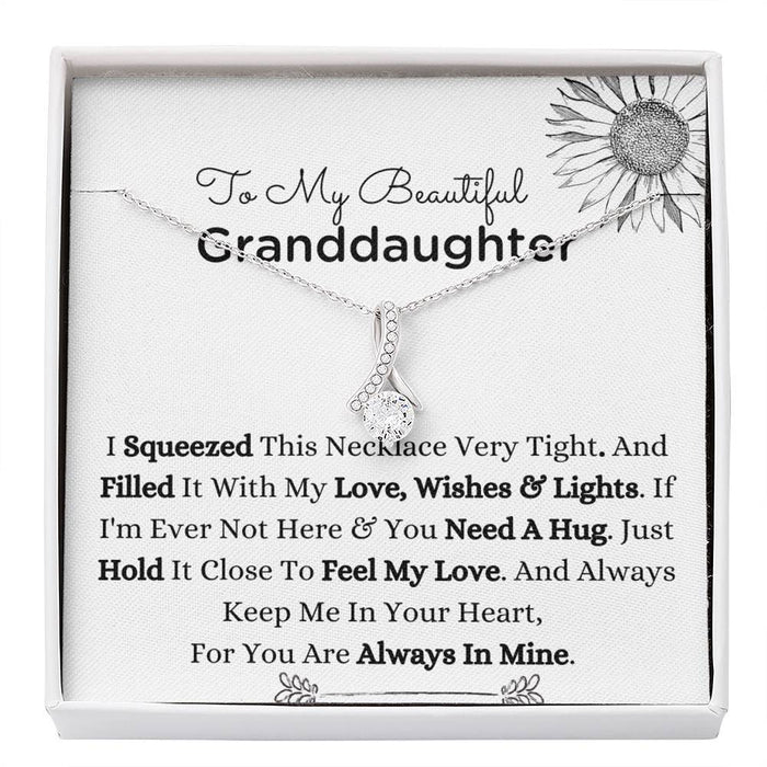 To My Granddaughter- Jewellery Necklace For Granddaughter