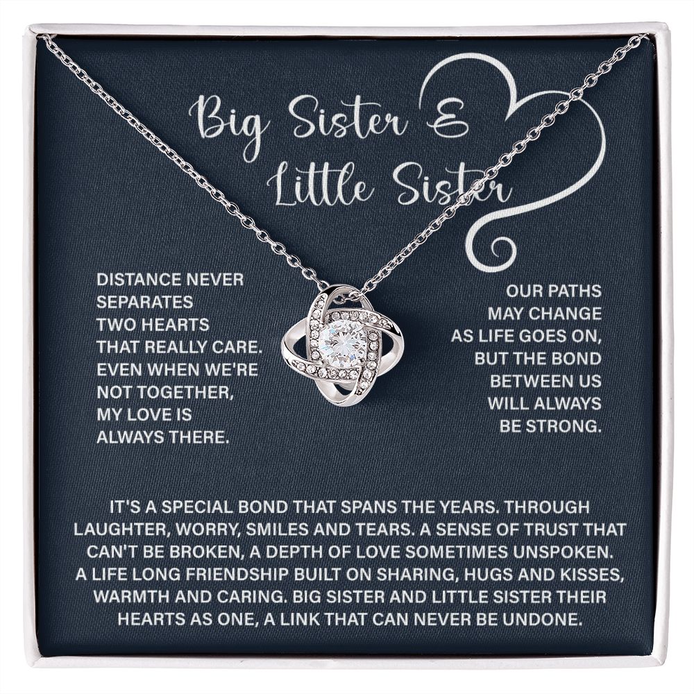 Big Sister Little Sister Necklace | Big Little Sister Necklace | luxoz
