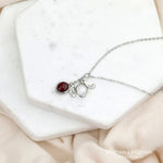 Birthstone Charm Necklace- Personalised Jewellery Gifts - luxoz