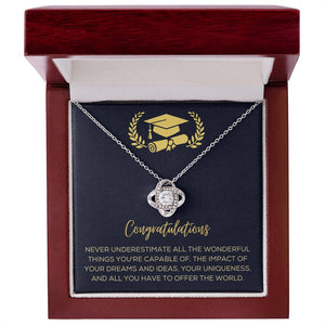 Congratulations- Graduation Necklace For Her - luxoz