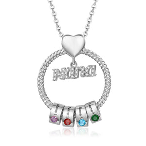 Custom Birthstone Necklace - luxoz