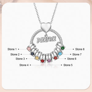 Custom Birthstone Necklace - luxoz