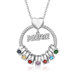 Custom Birthstone Necklace - luxoz