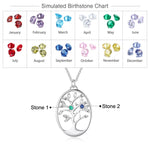 Custom Family Tree Stainless Steel Necklace - luxoz