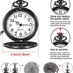 Engraved Pocket Watch - No Matter How Much Time Passes, I Will Always Be Your Little Girl - luxoz