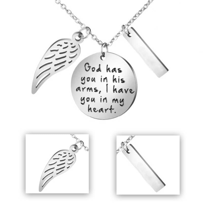 God Has You In His Arms I Have You In My Heart - A Keepsake For Keeping Your Mum Close To Your Heart - luxoz