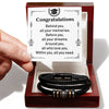 Graduation Bracelet For Him-Stainless Steel Braided Bracelet - luxoz