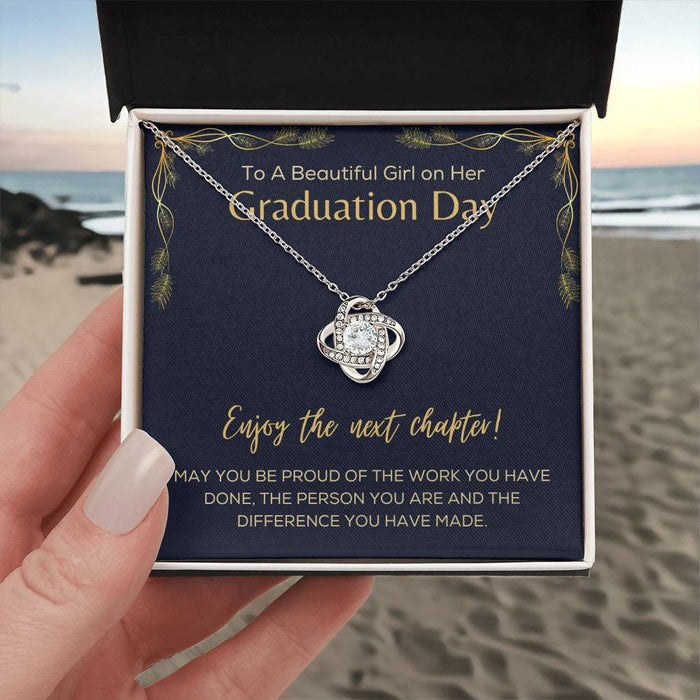 Graduation Day Necklace For Her- Loveknot Necklace