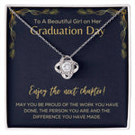 Graduation Day Necklace For Her- Loveknot Necklace - luxoz