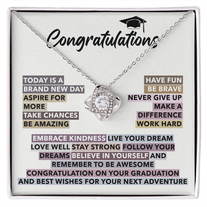Graduation Necklace For Her- With A Thoughtful Message