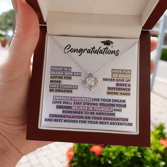 Graduation Necklace For Her- With A Thoughtful Message