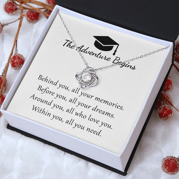 Graduation Necklace For Her- With Message Card