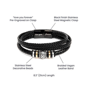Braided Leather Bracelet | Leather Bracelet | luxoz