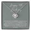 Happy 18th Birthday- Loveknot Necklace Gift - luxoz