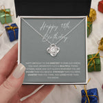 Happy 18th Birthday- Loveknot Necklace Gift - luxoz