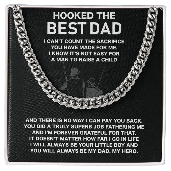To My Dad Necklace-Gifts For Dad Who Loves Fishing