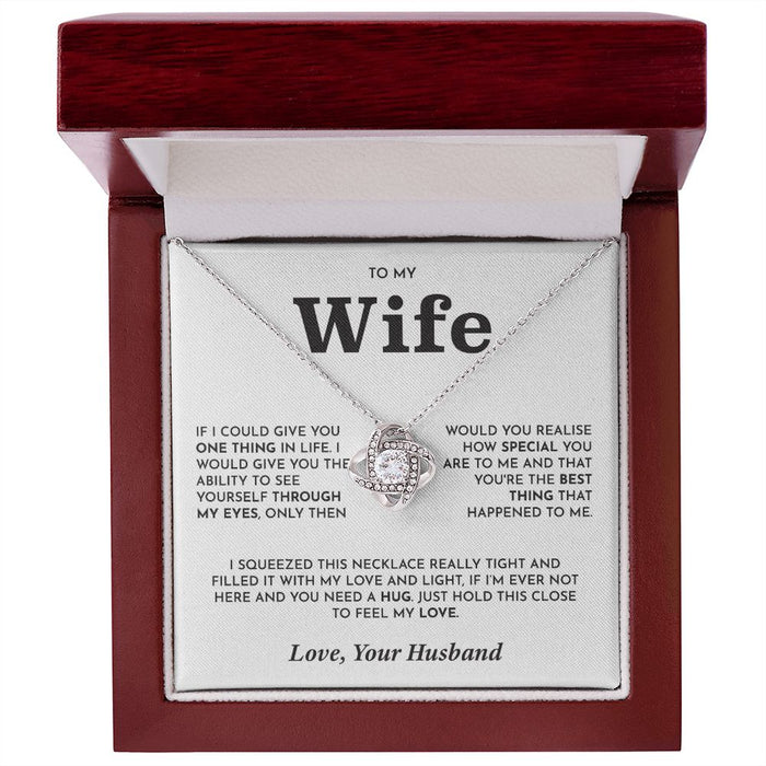 To My Beautiful Wife Necklace-Gift From Husband