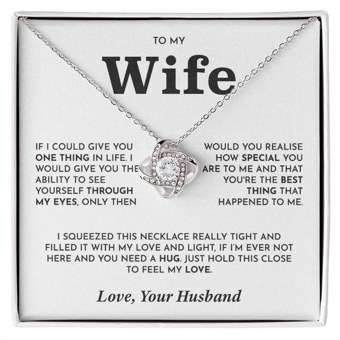To My Beautiful Wife Necklace-Gift From Husband